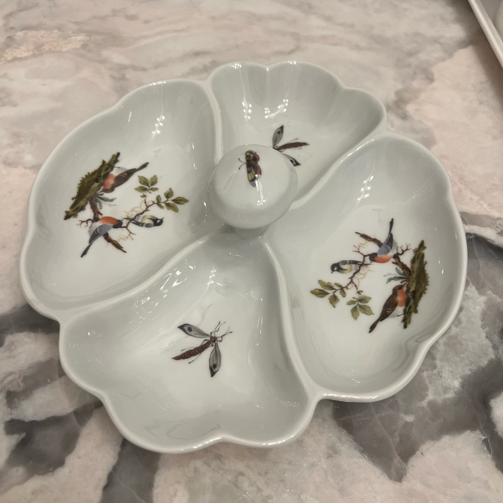 Limoges Divided Trinket Dish